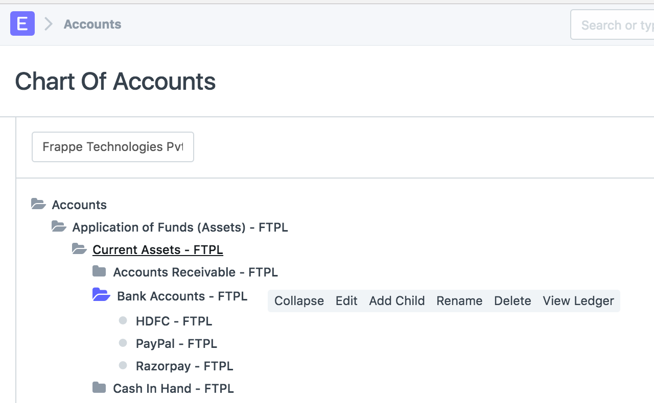 Razorpay COA