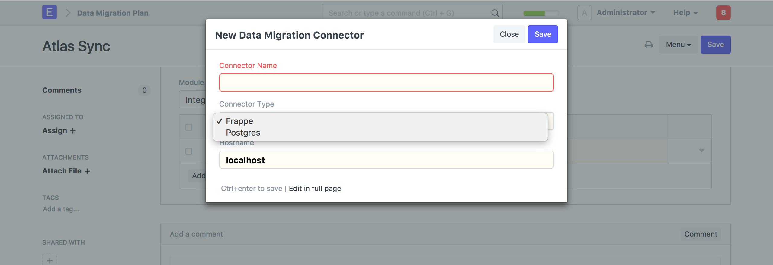 New Data Migration Connector