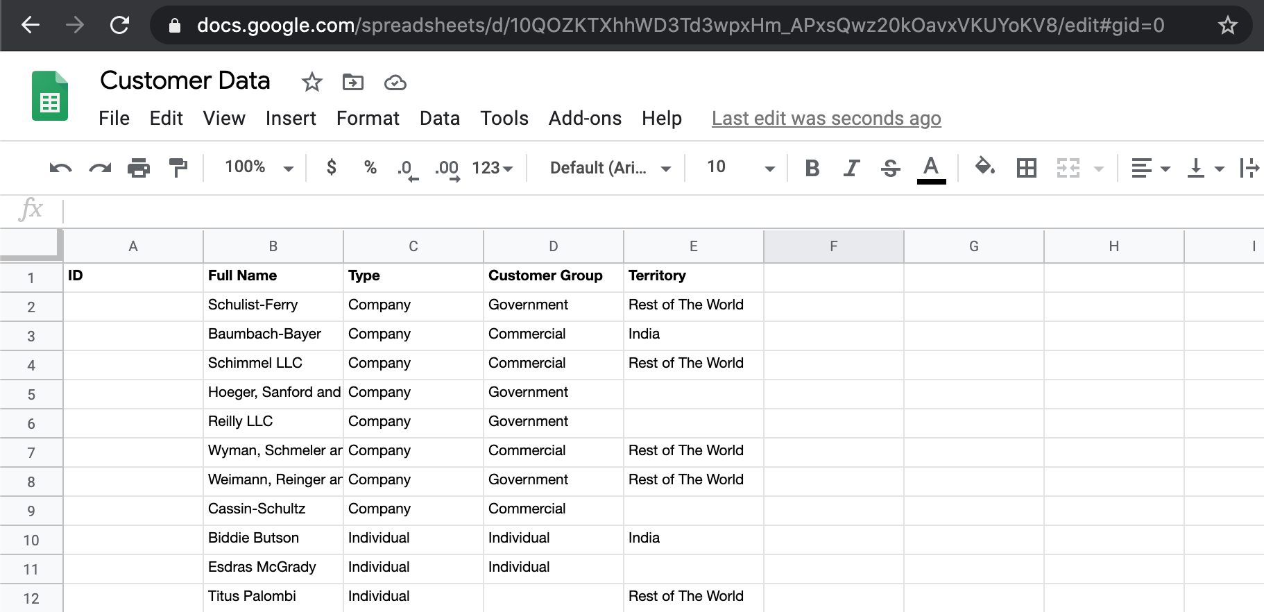 Google Sheets