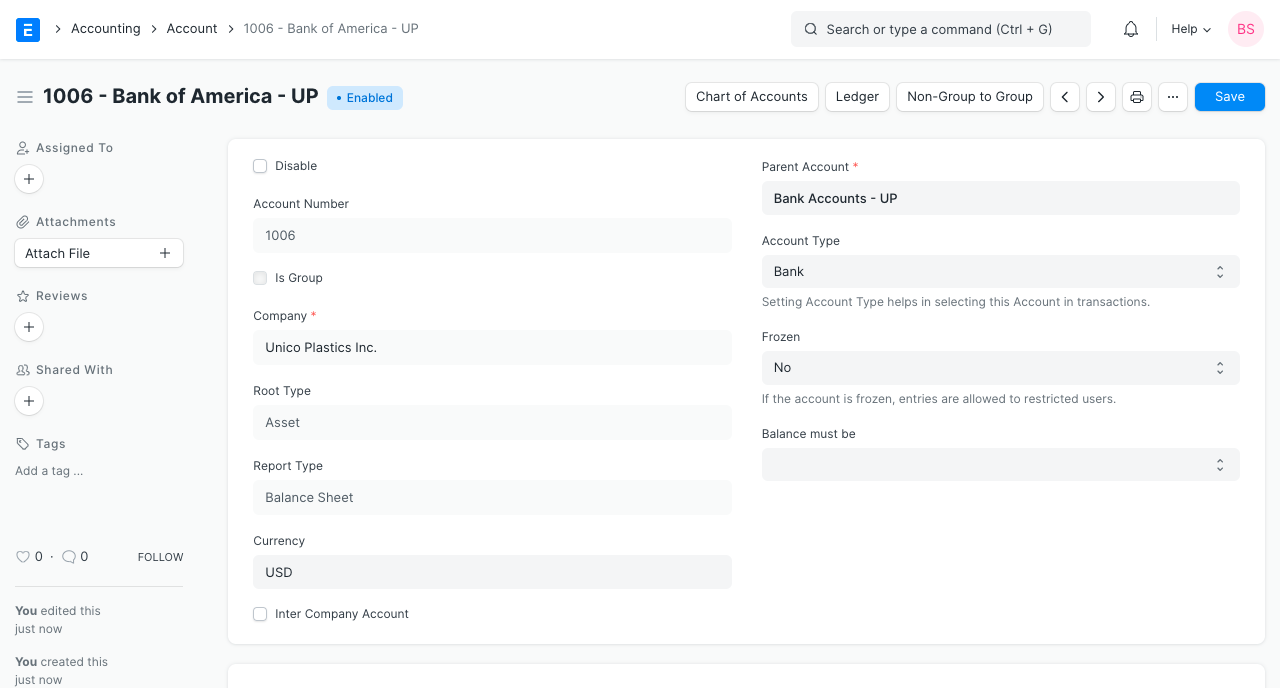 Update Currency in Ledger