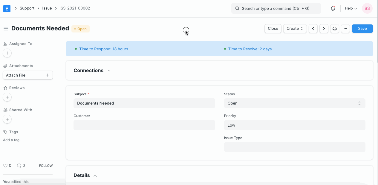 SLA Issue