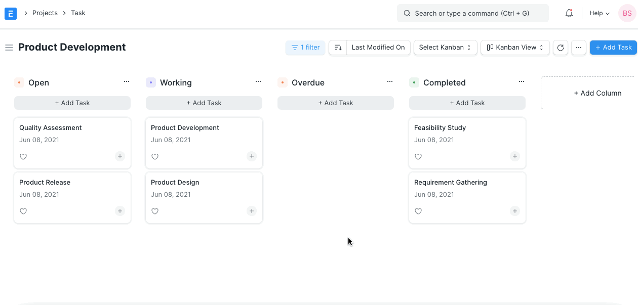 Save Filters in Kanban Board