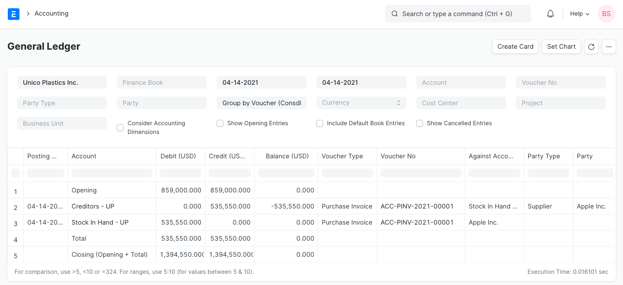 General Ledger