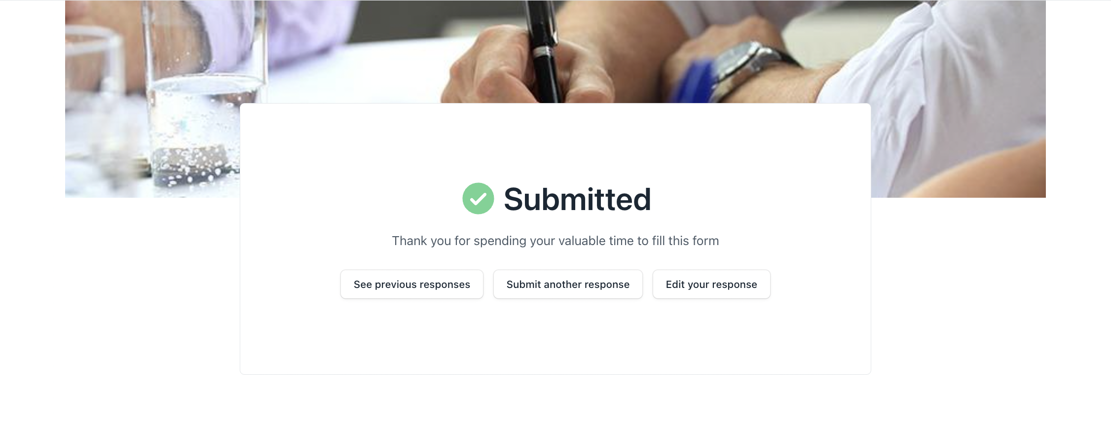 Webform Success Page